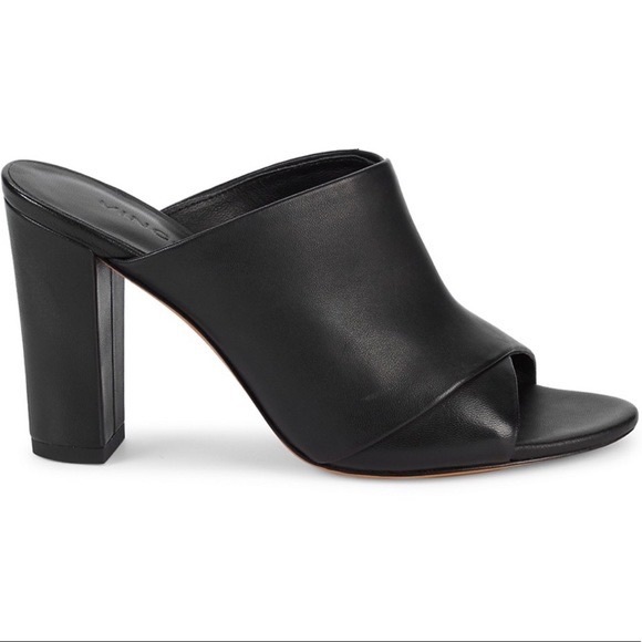 💕HP💕Vince heath cross strap sandal black leather - Picture 3 of 13